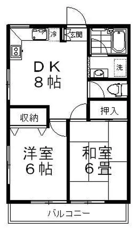 クレール南久が原 2階階 間取り