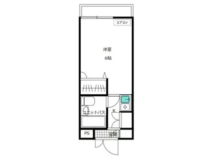 メゾン・ド・ジュネス(1K/1階)の間取り写真