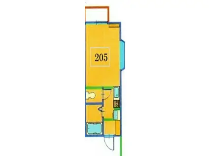パレスNOJIMAII(1K/2階)の間取り写真