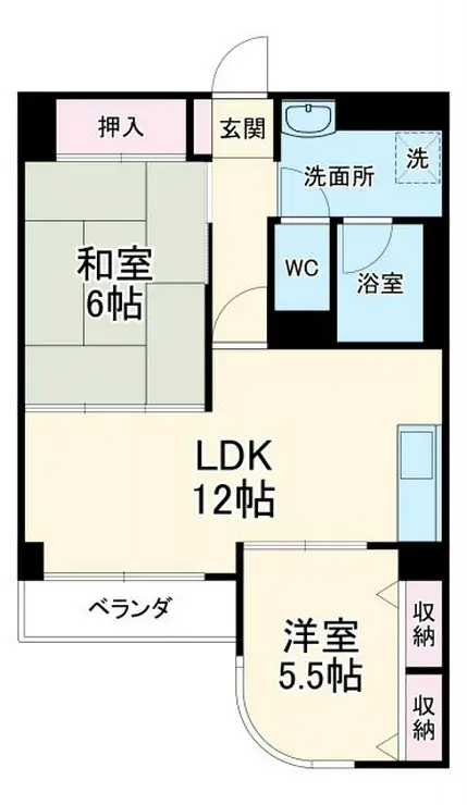 コーポホリウチ 2階階 間取り
