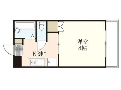 テルセーロ パートナー(1K/3階)の間取り写真