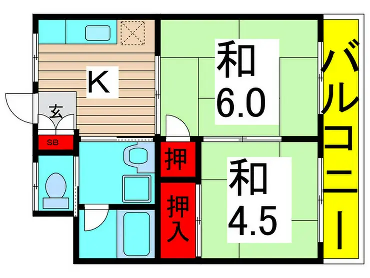 ゴールデンハイム綾瀬 2階階 間取り