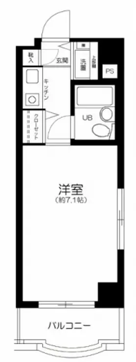 パークノヴァ横浜参番館 6階階 間取り