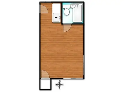 ヴェラハイツ町屋(ワンルーム/2階)の間取り写真