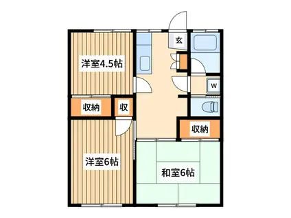 久保田マンション(3DK/3階)の間取り写真