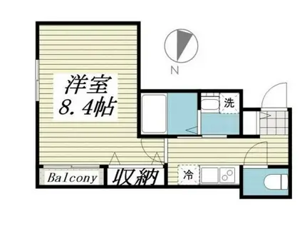 ベルグランデ吉野町(1K/3階)の間取り写真