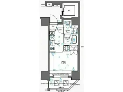 シーフォルム横浜大通公園(1K/5階)の間取り写真