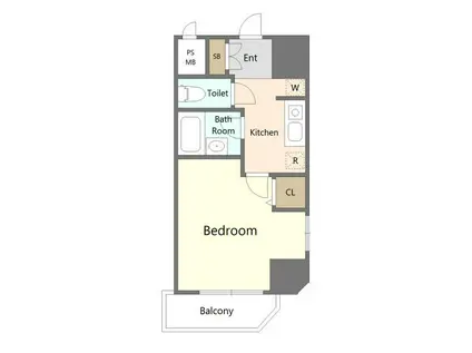 サンテミリオン池上駅前(1K/2階)の間取り写真