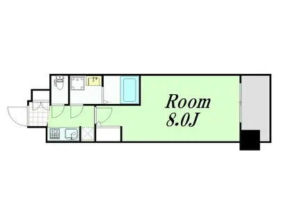 プロシード心斎橋東ヴァンターレ(1K/5階)の間取り写真