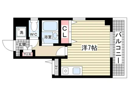 STONE MONAR(ワンルーム/6階)の間取り写真