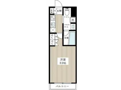 AXAS南蒲田ASYLCOURT(1K/4階)の間取り写真