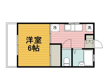 ホワイトコーポ(1K/2階)の間取り写真