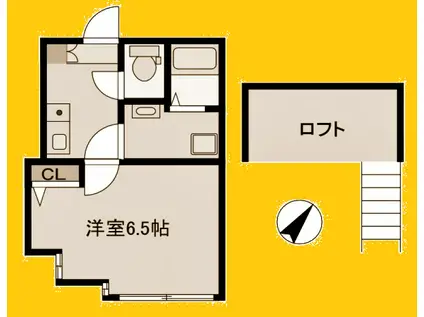 サニーウエル新横浜(1K/1階)の間取り写真