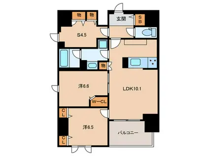 N-FLATS板橋(2SLDK/13階)の間取り写真