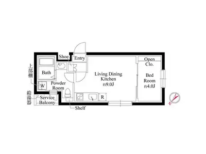 CASA PIAZZA 東池袋(1LDK/5階)の間取り写真