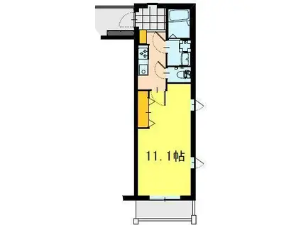 ミナミレジデンス(1K/2階)の間取り写真