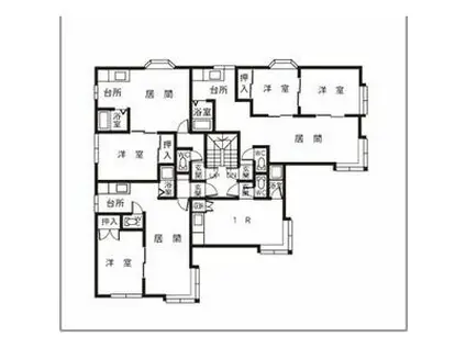 グランドールパシャ(2LDK/2階)の間取り写真
