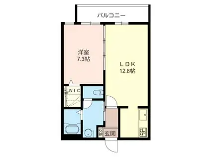LIBRA(1LDK/3階)の間取り写真