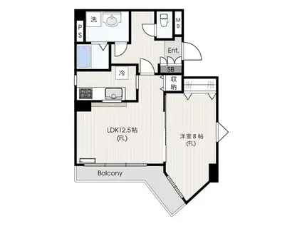 アネックスアベニュー(1LDK/4階)の間取り写真