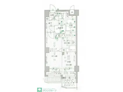 スカーラ中野新井(1LDK/3階)の間取り写真