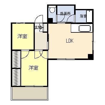 マトリックス(1LDK/5階)の間取り写真