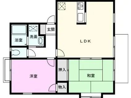 フルラージュ(2LDK/1階)の間取り写真