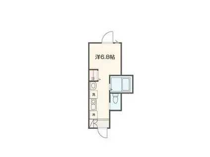 MELLAS久我山(ワンルーム/2階)の間取り写真