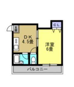 リアライズ上新庄豊新(1DK/4階)の間取り写真