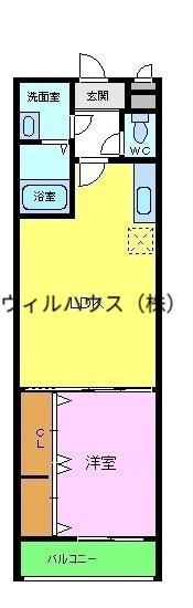 フジパレス堺もず(1LDK/1階)の間取り写真