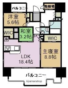 グランドメゾン平尾テラス(3LDK/11階)の間取り写真
