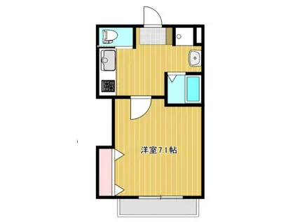 プリマヴェーラ(1K/1階)の間取り写真