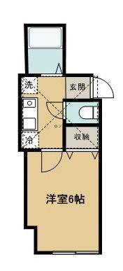 コンフォール(1K/1階)の間取り写真