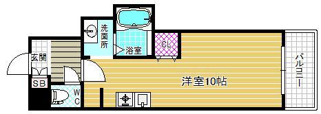 アリオーラ西梅田(ワンルーム/8階)の間取り写真