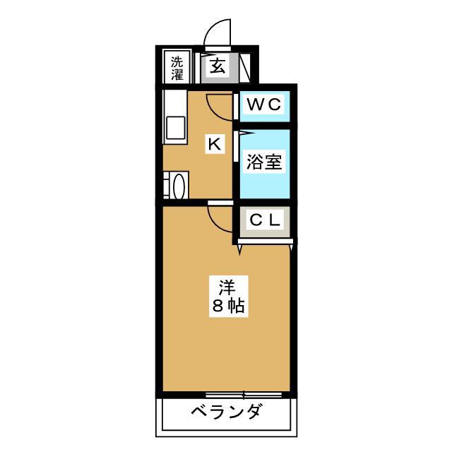 フィオレンテ(1K/3階)の間取り写真