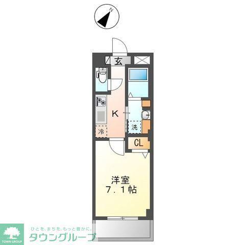 VIVICO -ヴィヴィコ-(1K/1階)の間取り写真