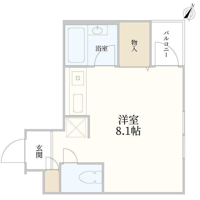 AG青山(ワンルーム/2階)の間取り写真