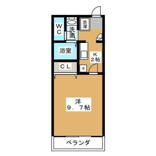マンションTENYU(1K/3階)の間取り写真