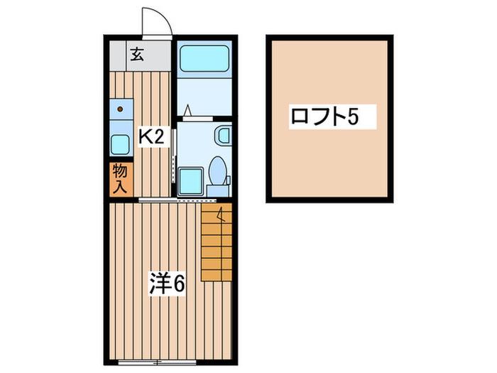 アザーレ・Y(1K/1階)の間取り写真