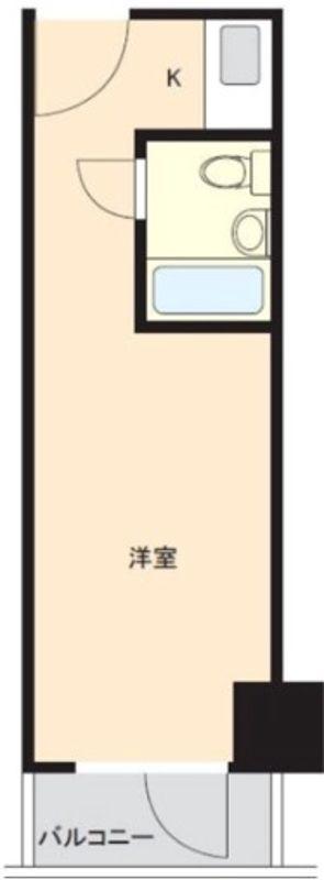 歌舞伎町ダイヤモンドパレス(ワンルーム/5階)の間取り写真
