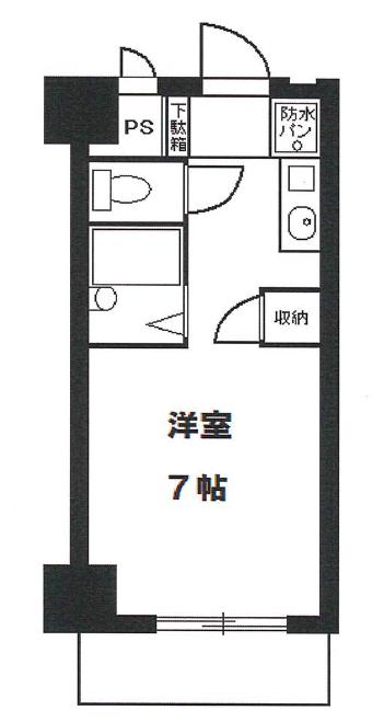 シェグランほり川(ワンルーム/8階)の間取り写真