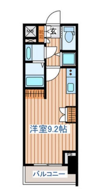 アルモニー勾当台公園(ワンルーム/6階)の間取り写真