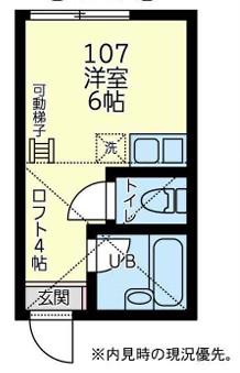 ユナイト仲通マリアージュの杜(ワンルーム/1階)の間取り写真