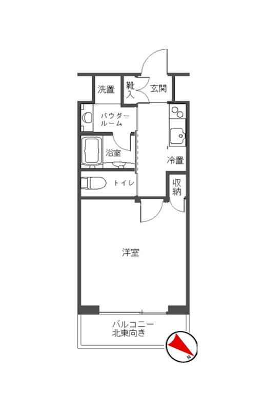 ステージグランデ新川(1K/3階)の間取り写真