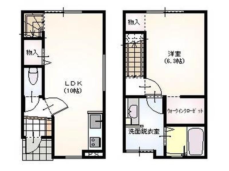 D-STAY太田(1LDK/1階)の間取り写真