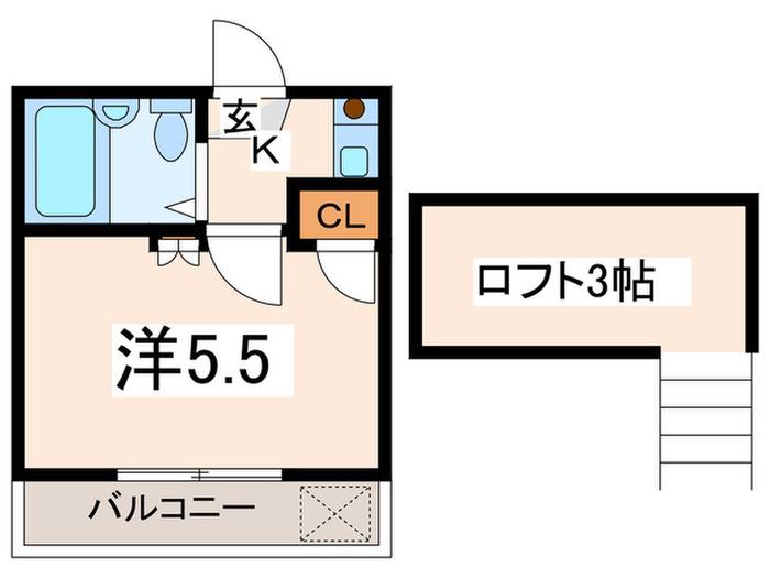 ネルソンパ-トVII(1K/2階)の間取り写真