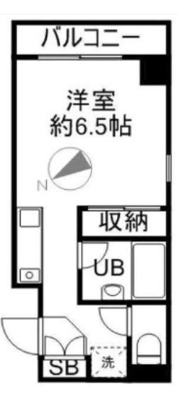 コンパートメント麻布(ワンルーム/5階)の間取り写真