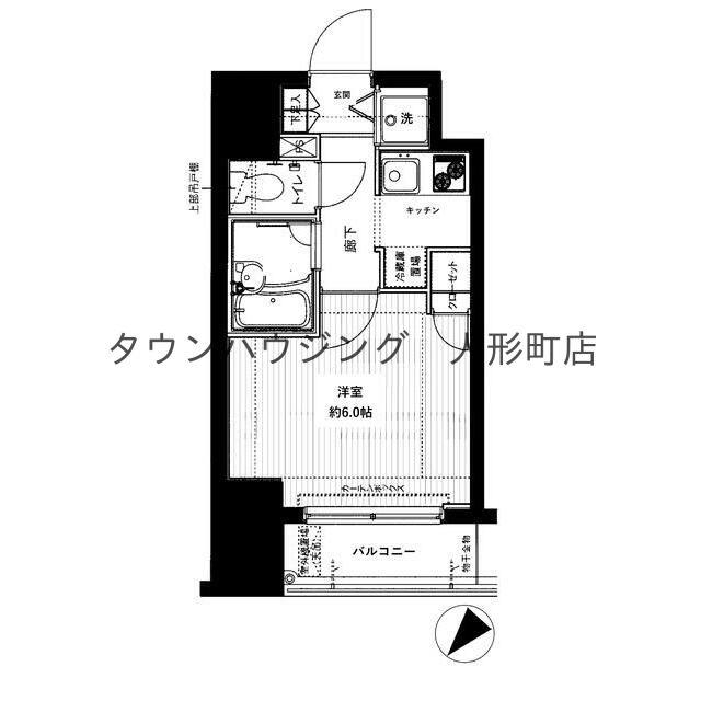 ドルチェ日本橋浜町壱番館(1K/7階)の間取り写真