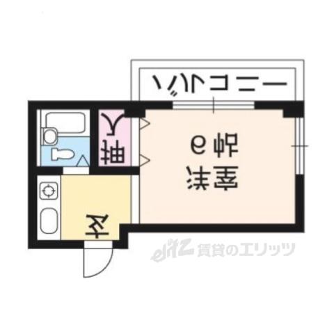 CASA22(1K/4階)の間取り写真