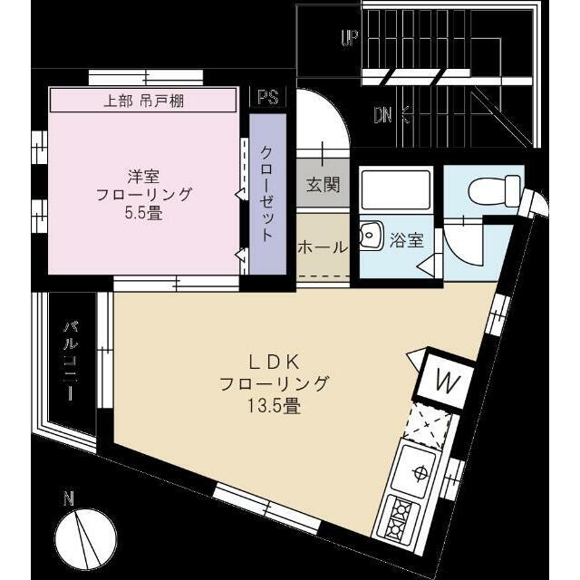 カーサ杉並(1LDK/1階)の間取り写真