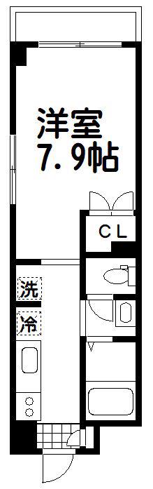Y・Sハウス(1K/2階)の間取り写真
